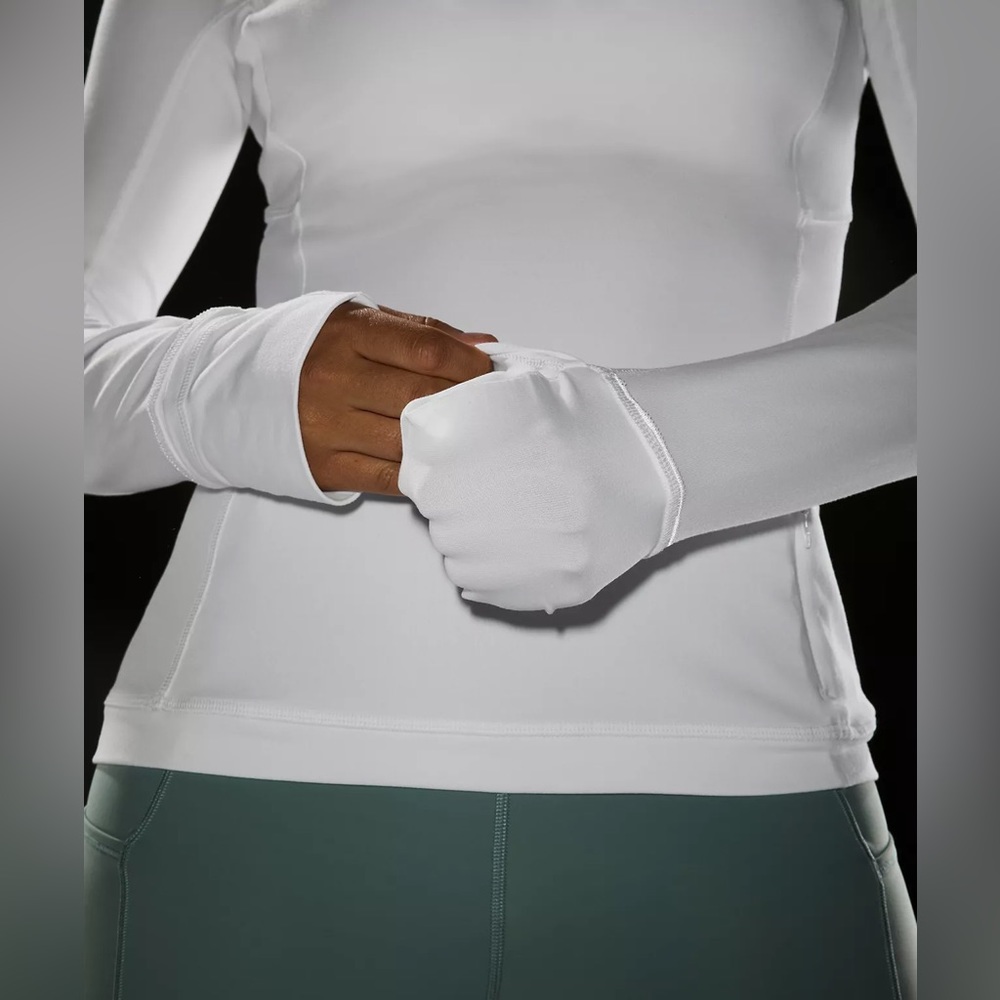 Lululemon White Running Half Zip - image 4